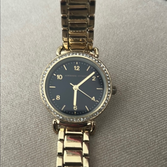 Gold Watch with Black Dial - Picture 2 of 2